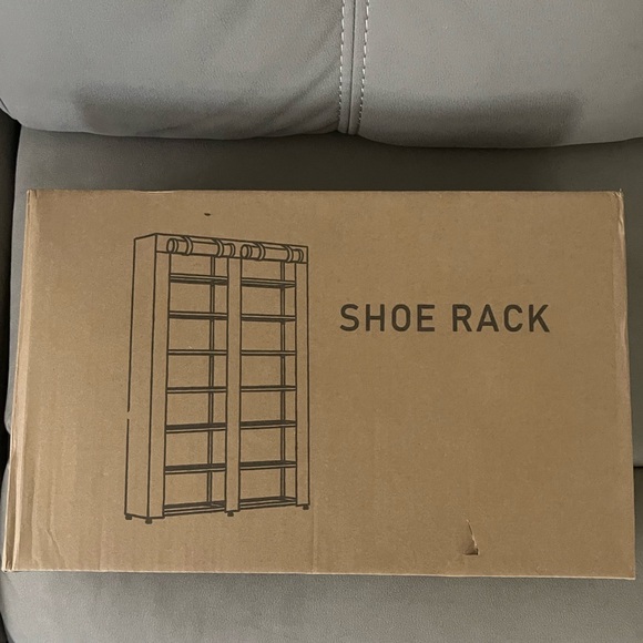 7-Tier Shoe Storage Organizer with Dustproof Cover - Picture 3 of 4